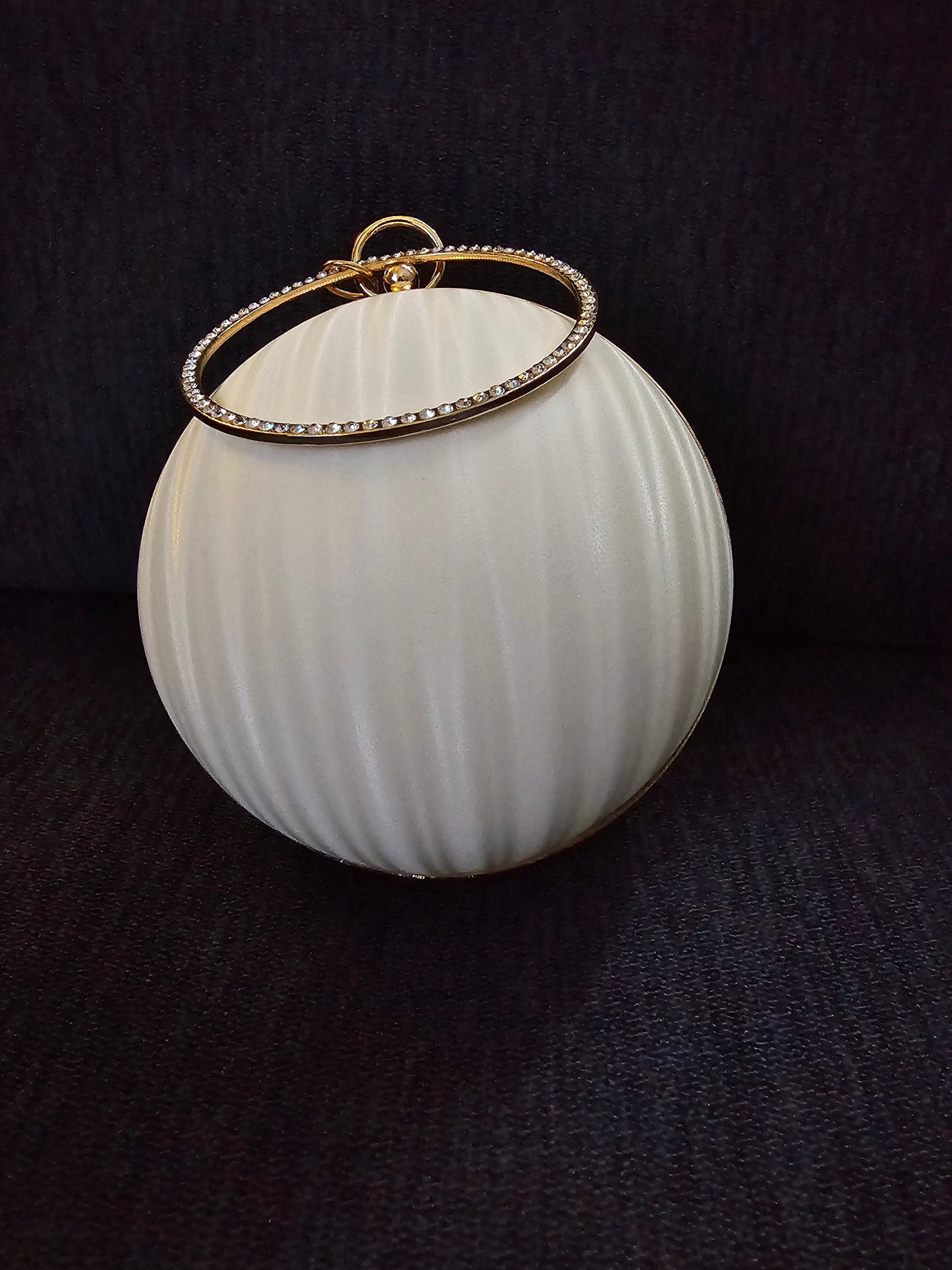 Elegant Ivory Spherical Clutch - FashionNthingZ