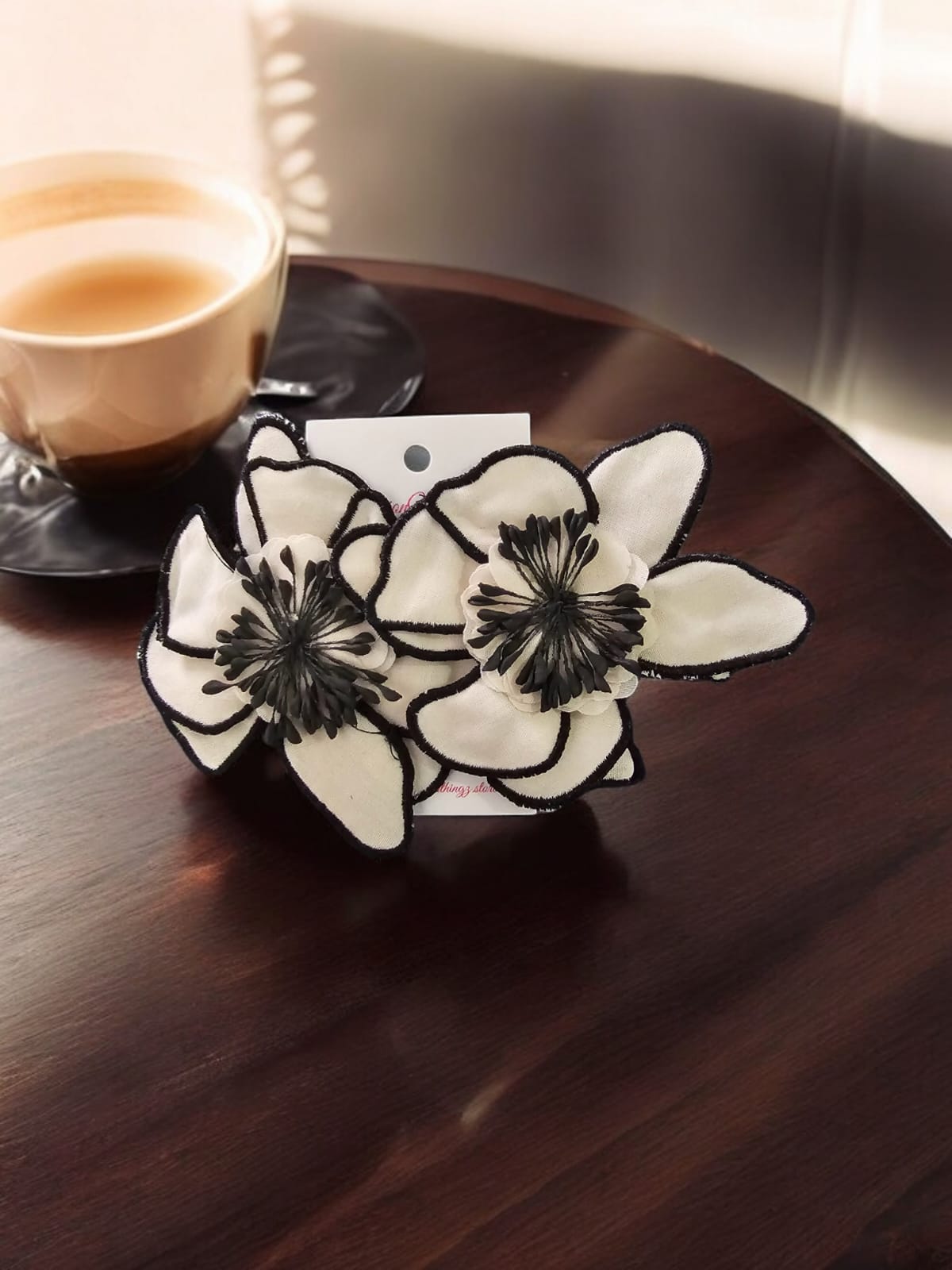 Ivory Blossom Statement Earrings - RESTOCK