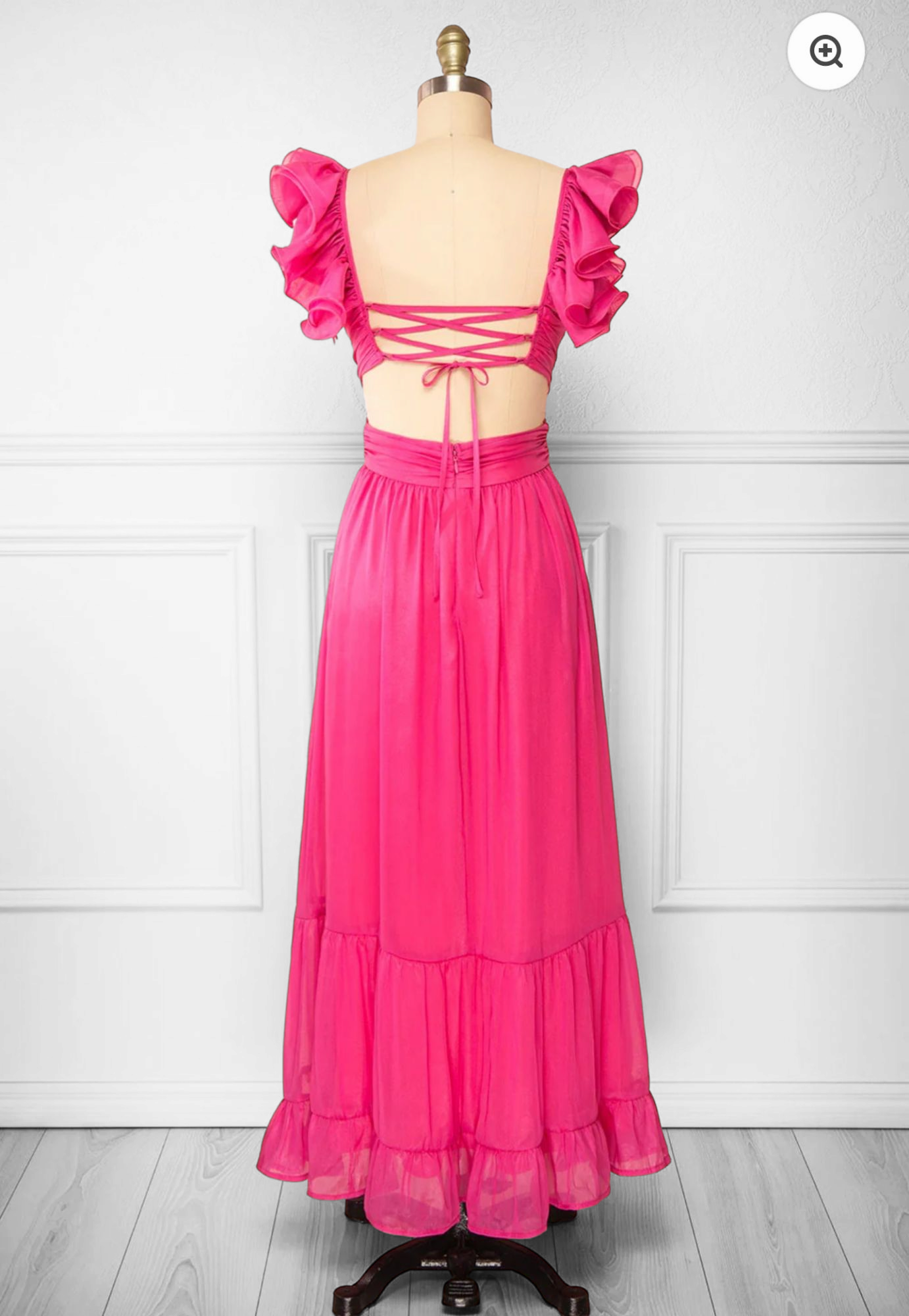 Rose Ruffle Charm Maxi Dress - FINAL SALE