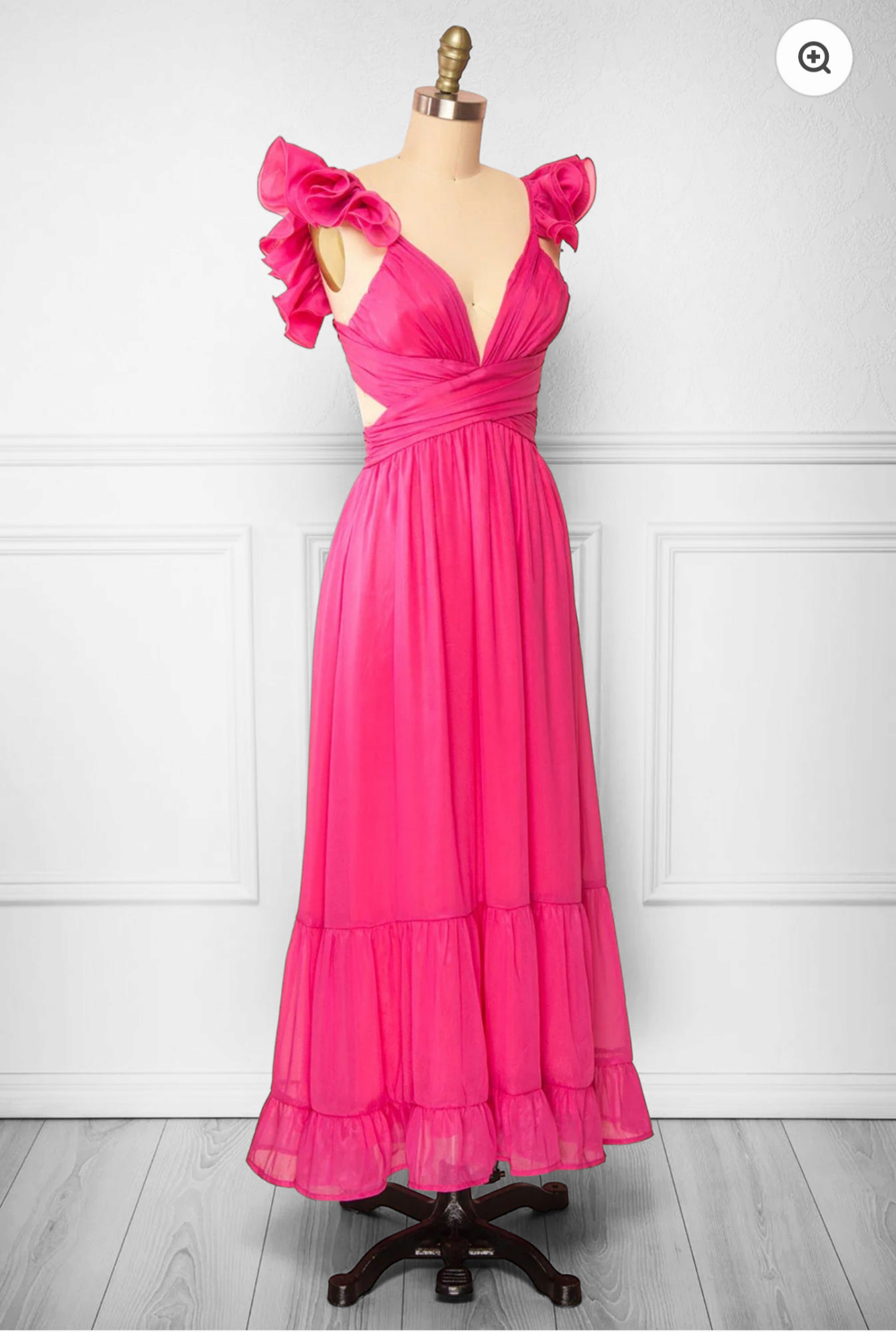 Rose Ruffle Charm Maxi Dress - FINAL SALE