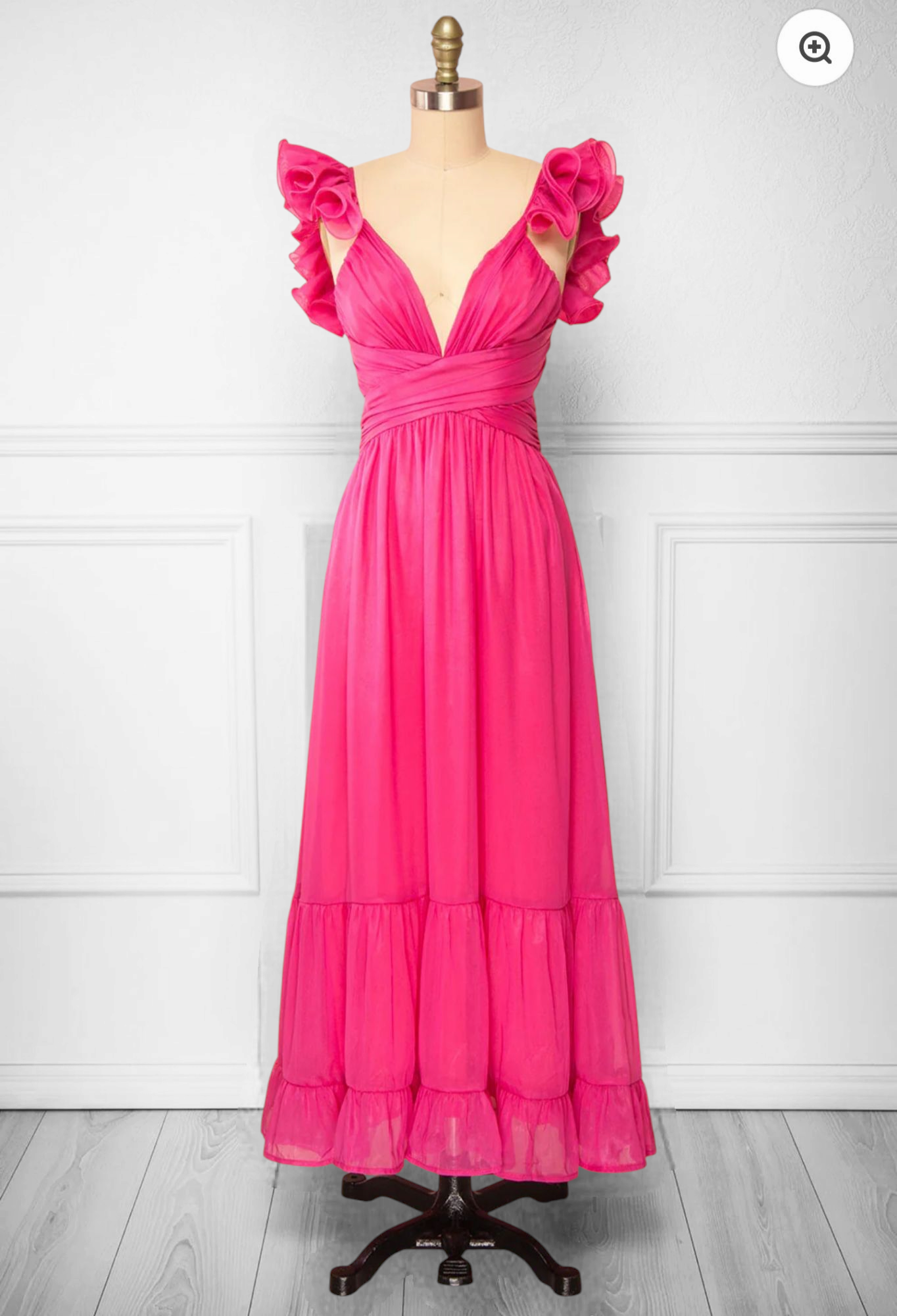 Rose Ruffle Charm Maxi Dress - FINAL SALE