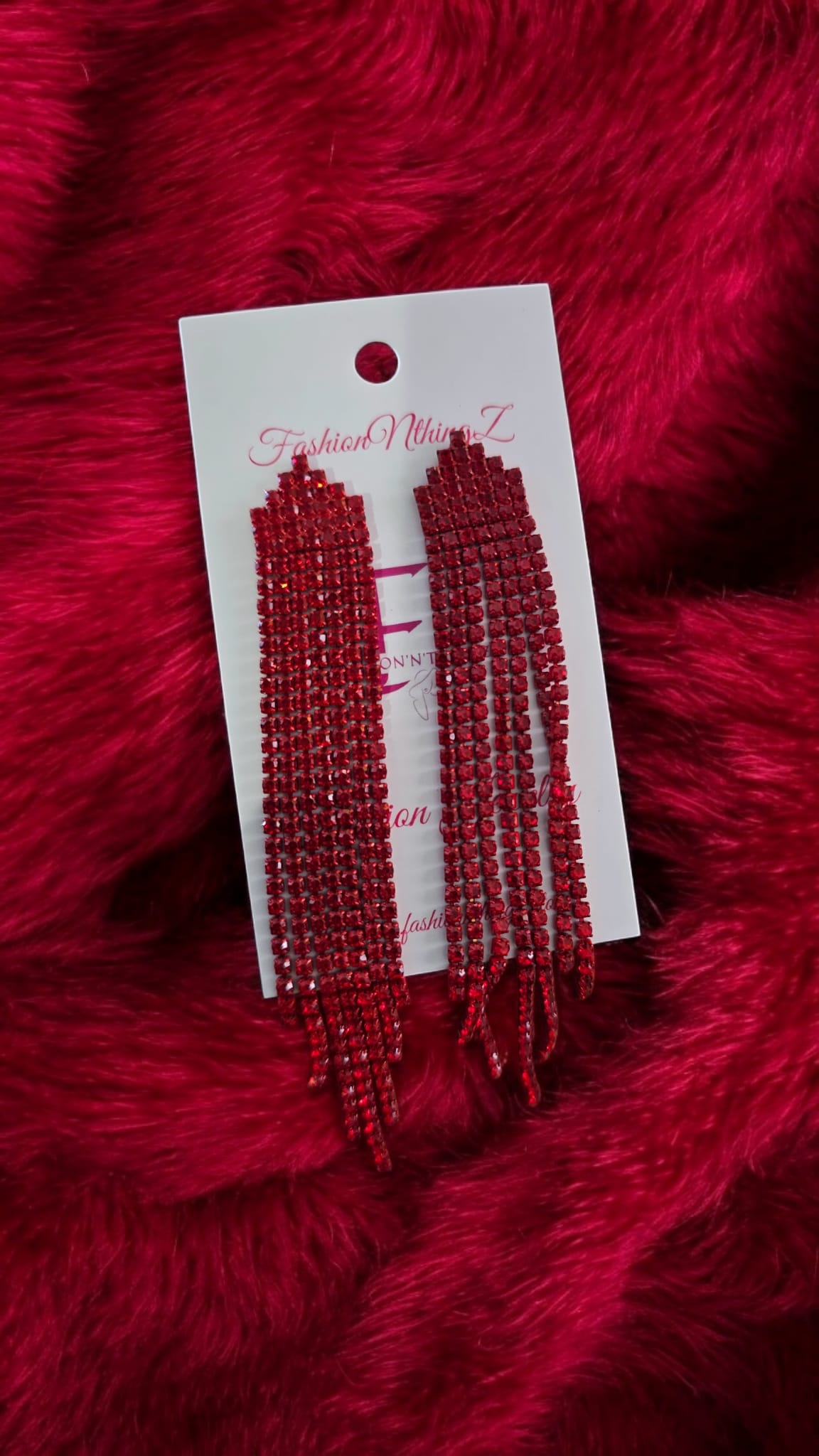 Delilah Ruby Earrings