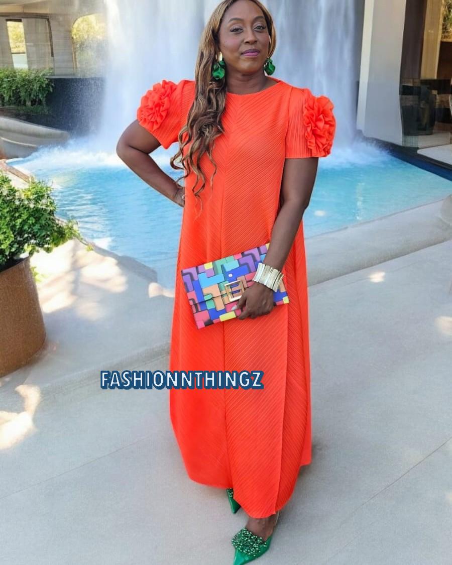 Orange Bloom Maxi Dress - FINAL SALE